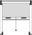 Insektenschutz-Rollo Spezial, aufrollbar, mit Kupplung für Fenster und Tür (100 x 160, weiß)