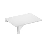 Furinno Hermite Klapptisch zur Wandmontage, Weiß