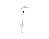 Grohe Vitalio Comfort 250, Duschsäule mit Einhebelmischer, Kopfbrause mit 1 Strahl, Handbrause 11 cm, 2 Strahlarten, Schlauch 1,75 m, verchromt, 26985001