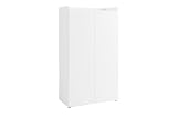 byLIVING Sekretär Janne/Sekretär matt weiß/Office-Schrank mit 2 Türen/platzsparend/Grifflos/B 80, H 141, T 40 cm