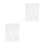 minkissy 2 Paar Augenklappe cosmetic kosmetiktäschchen klappmatzatzen klappbare mundschutzmasken eyepads Behandlungsmasken für die Augen Feuchtigkeitsmasken für die Augen Hyaluronsäure Weiß