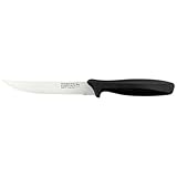 Rockingham Forge Allzweckmesser mit Wellenschliff 12,5 cm – Leichte, scharfe Küchenmesser aus rostfreiem Stahl mit schwarzem Griff