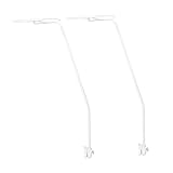 MERRYHAPY 2 Sätze Moskitonetzhalter aus Metall Abnehmbare Babybett Baldachin Stangen Langlebige Krippenhalterung für Vielseitige Verwendung bei Neugeborenen und Babybetten