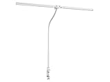 EYOCEAN Schreibtischlampe, Doppelkopf Schreibtischlampe Klemmbar, 16W 72cm Tageslichtlampe Schreibtisch mit Fernbedienung, Dimmbare Monitor Lampe, Schwanenhals Büro Tischlampe, Augenschutz Klemmlampe