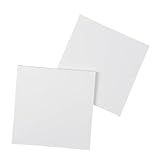Ideen mit Herz Leinwand auf MDF-Rahmen | 2 Stück | Keilrahmen | Künstler-Leinwand | zum Bemalen mit Acryl- oder Öl-Farben | 390g/m² (30 cm x 30 cm)