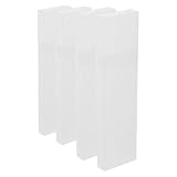 iplusmile 4 Stück Aufbewahrungsetui aus Kunststoff für Zungenschaber Reiseetui mit Fächern Leichtes Aufbewahrungsbox für Zungenreiniger Kompakte Tragetasche für Mundpflege