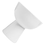 Toyvian Keramik Dessertschale mit Fuß Weiß Stilvoller Eisbecher für Snacks und Desserts Spülmaschinenfest Vielseitig für Zuhause Party und Restaurant Geeignet