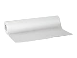 Habys Einwegauflage aus Vlies 50cm x 50m auf Rolle mit Perforation I Weiß I Vlieslaken Liegenabdeckung Medizinalkrepp Ärzterollen I Kosmetikliege - Tatto - SPA - Ärztekrepp