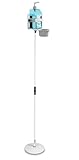 Gravity MS 23 DIS 01 W - Höhenverstellbarer Desinfektionsmittelständer mit Universal Halter Weiß
