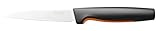 Fiskars Gemüsemesser, Functional Form, Gesamtlänge: 23 cm, Japanischer Edelstahl/Kunststoff, 1057542, Schwarz / Orange