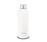 TC DAILY BOTTLE 0,50l, white mat, Thermosflasche aus Edelstahl, 6 h heiß / 12 h kalt, absolut dicht für Schule, Büro, by THERMOS, Wasserflasche, Isolier-Trinkflasche, Trinkflasche, isolierte Flasche