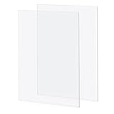 2 Stück 42 x 29 cm transparente Plexiglas Kunststoff Acrylplatte 2 mm dick, klare Acrylplatte A3 Transparente Kunststoffplatte Plexiglasplatten für Househld Dekoration, Display, Bilderrahmen, Malerei