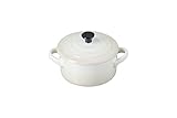 Le Creuset Mini-Cocotte aus Steinzeug, 250 ml, 10 x 5 cm, Meringue, 71901107160100