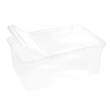 Hemobllo Reptilienzuchtbox aus Klarem Kunststoff mit Belüftung Geeignet für Spinnen und Eidechsen im Terrarium Inkl Praktischem Nistkasten für Aufzucht