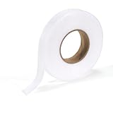Elalove Saumband zum Aufbügeln, 2cm x 60m Gardinenband zum Aufbügeln Nahtband zum Aufbügeln Waschfestes Bügelband für Vorhänge Nahtband für Stoff, Gardinen und Textilien, Weiß