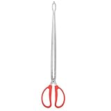 MAGICLULU Krabbenzange für den Außenbereich Greifer Klaue Spannwerkzeug für Meereskrabben Schmerlenklemme Fischfangzange Krabbenzange aus Metall Schmerle Clip Stahl Silver