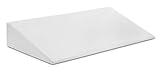 sleepling Keilkissen Matratzenkeil 45 x 90 x 15 cm, Betterhöher, Bücherkissen, inkl. Bezug, waschbar bis 60 Grad, Ökotex 100, weiß
