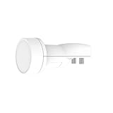 Inverto 5277 IDLP-WDB01-00PRO-OPP Single Wideband 40mm LNB mit Horizontal/Vertical Ports, LO 10.40 GHz (EU) weiß, Pro LNB