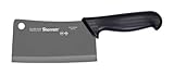 Starrett Chefkoch Hackmesser Messer - BKW509-6 Breites rechteckiges 6' (150mm) Profi Küchenmesser Klinge - Weißer Griff Ultrascharfes Gemüse- und Fleischmetzgerbeil