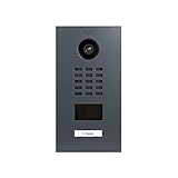 DoorBird D2101V IP Video Türstation, Schiefergrau (RAL 7015) | Video-Türsprechanlage mit 1 Ruftaste, RFID, HD-Video, Bewegungssensor