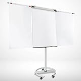 MOB Flipchart Ständer Whiteboard fahrbar mit Rollen...