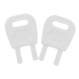 PLAFOPE 2 Stück Papierhandtuchspender Schlüssel Weiß Robustes Ersatzschlüssel für Toilettenpapierhalter Sicherer Öffnungsmechanismus Kompakt und Vielseitig für Büro Gewerbe Öffentliche Wc