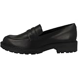 Clarks Damen Orinoco2 Penny Loafer, Black Leather, 41 EU