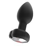 ChicLSQ Silikon-Analvibrator-Buttplug LED-Leuchten. Kleines Analplug-Sexspielzeug für Frauen mit Fernbedienung und 10 Vibrationsmodi. Prostata-Massagestimulator, Sexspielzeug für Männer