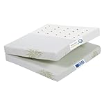 Kiby® Reisebettmatratze 120x60 cm | Höhe 7cm | (Oeko-TEX® & Certipur™ Zertifiziert) Atmungsaktiv aus Aloe Vera, Faltbare