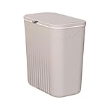 mophrati Küchenmülleimer mit Deckel, Kompostkorb, kompakt für den Innenbereich, für effiziente Abfallentsorgung und maximale Platzersparnis. Kleiner Kunststoff Mülleimer für Schrank, Auto oder Büro.