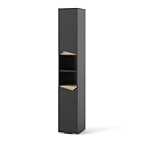 Vicco Badschrank Marelle, Anthrazit/Anthrazit, 30 x 180 cm...