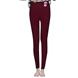 Damen-Leggings mit Fleece gefüttert, Laufhose mit Reißverschlusstaschen, Laufstrumpfhose, Winter, Wandern, Sport, warm, Winter, dick, Thermo-Sherpa-Jogginghose mit Taschen, Winter, warm,