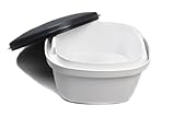 Tupperware Thermo-Duo Siebservierer 2,25 L schwarz weiß Warmhalten Warmie Tups