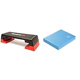 Reebok Step - Red & Airex Balance-Pad Trainingsmatte, Blau