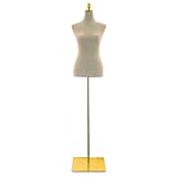 Bituxx Damenbüste Schneiderpuppe Schaufensterpuppe Torso Angezogen Mannequin Büste (Beige)