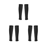 Kompressionsstrümpfe Wadenärmel Krampfadern Kniestrümpfe Haut L, 3er-Set (Schwarz, XL), 8