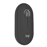 Logitech Pebble Mouse 2 M350s schlanke kabellose Bluetooth-Maus, mobil, leicht, anpassbare Taste, leise Klicks, Easy-Switch für Windows, macOS, iPadOS, Android, ChromeOS - Grafit