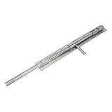Homoyoyo Edelstahlstift Türriegelschloss Silber Sperren Türriegel Aus Edelstahl Edelstahlverschlüsse Laufriegelschloss Türriegel Verriegeln Schiebetürschloss Silver Rostfreier Stahl