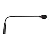 Dynamisches Schwanenhalsmikrofon, 3 poliger gerader Stecker, schnurgebundenes Kondensatormikrofon, 18 Zoll Aluminiumlegierung, kommerzielles Audio Desktop Rufmikrofon für Konferenz