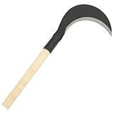 MAGICLULU Gartensense Handsense aus Manganstahl mit Langem Griff Langlebig EIN Stück Geschmiedet Ergonomisch für Unkrautentfernung und Jäten Zufälliger Stil