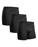 DANISH ENDURANCE Herren Sport Boxershorts 3 Pack (Schwarz, Large)