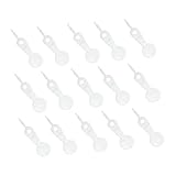 BESPORTBLE 100 Stück Schnuller Lochmacher aus Dickem PP Kunststoffstab Langlebige Schnullerloch nadel Praktisch und Bruchsicher für Schnuller und Flaschensauger Zubehör