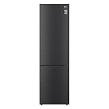 LG GBP62MCNBC, Klasse B, 384 L, Kühl-/ Gefrierkombination, Frische Features, Kühlschrank mit Gefrierfach und Innendisplay, DoorCooling+, LINEARCooling, 59,5 x 203 x 67,5 cm ꟷ Matte Black