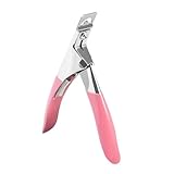 Nagelknipser,Nagelknipser Gelnägel,Nagelknipser Maniküre Tip Cutter,Profi Gelnägel Nagelknipser Trimmer Maniküre Nagelknipser,für Kunstnägel Gelnägel Fingernägel Falsche Nägel(Rosa)