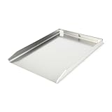 Edelstahl Grillplatte | Plancha 45x30cm - passend für Napoleon Rogue (mit Heckbrenner) | 4mm Massiv