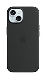 Apple iPhone 15 Silikon Case mit MagSafe – Schwarz ​​​​​​​