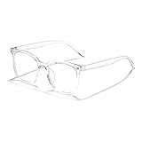 Blaulichtfilter Brille, Transparent Computerbrille PC Gaming Brille mindert Augenbelastung Blaufilter Superleichte Ohne Stärke Fake Brille UV Blaues Blockiert Nerdbrille Mode für Damen Herren