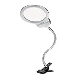 VILLCASE LED Lupenlampe Mit Clip Und Flexiblem Schwanenhals Leselampe Für Zuhause Und Büro Handarbeiten Schmuckherstellung Und Detailarbeiten Betrieben