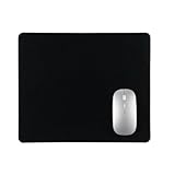 WeddHuis Gaming Maus pad mit rutschfeste Gummiunterseite, wasserdichte Ultraglatte Waschbar Mouse Pad für Kabellose Maus Laptop PC Büro Zuhause Arbeiten Spiele (22x18CM) (Schwarz)