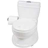 BABYGO Potty für Kleinkinder - Töpfchen für Kinder - Realistische Kindertoilette mit Spühlgeräusch - ideal als erste Toilette für Ihr Kleinkind 9007 weiß 1 Stück (1er Pack)